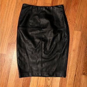 Leather Pencil Skirt